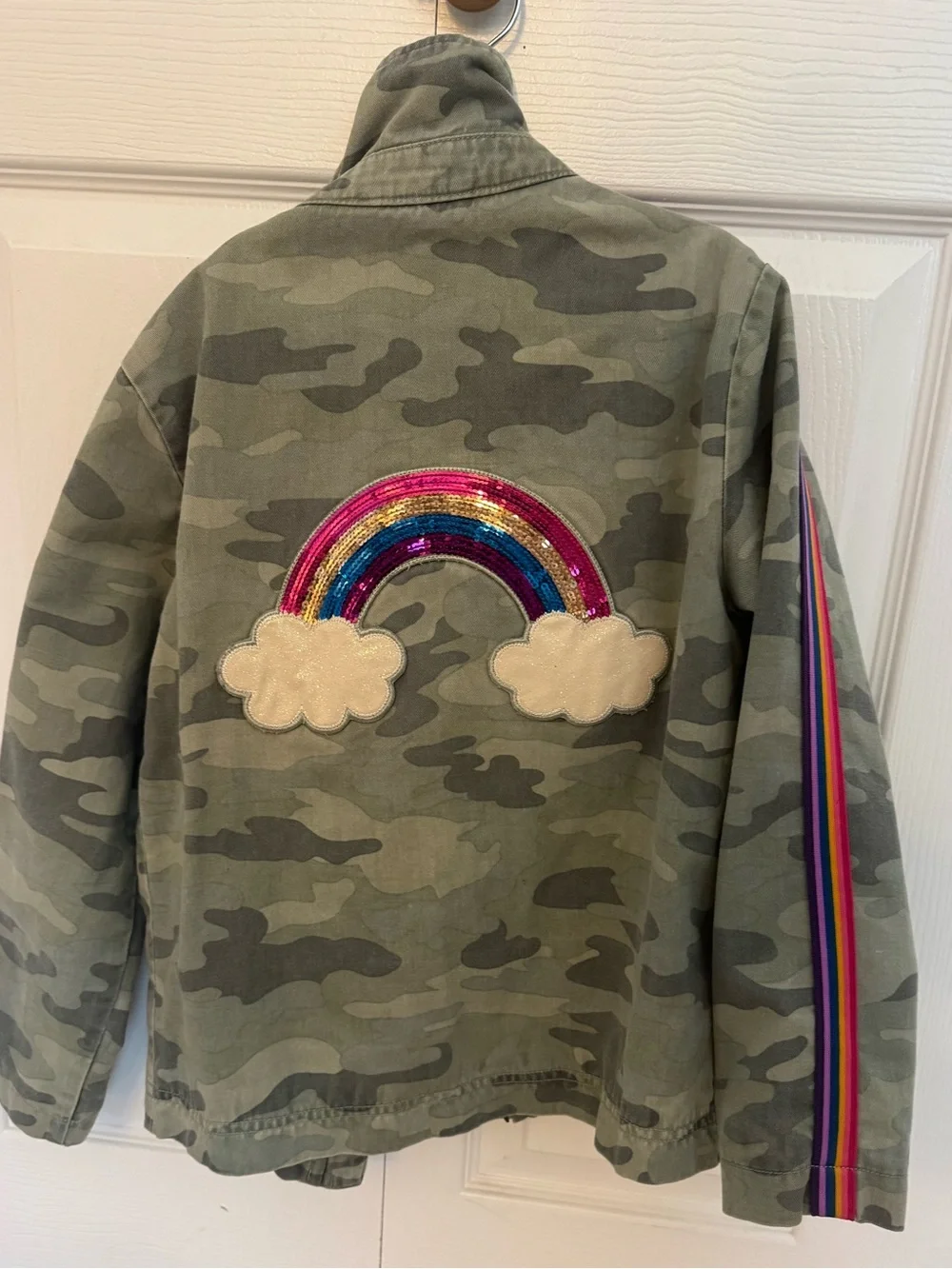 The Children's Place Girls' Camo Jacket Girls Size Medium